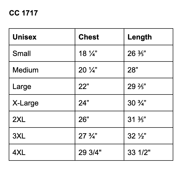 Hanes - Size Chart 