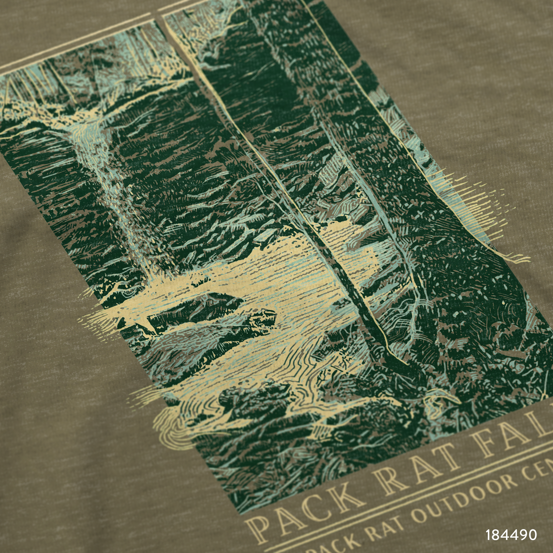 Pack Rat Falls T-Shirt Design