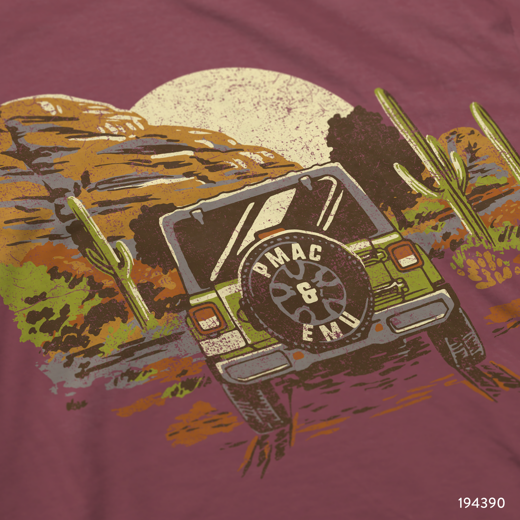 Desert Jeep T-Shirt Design