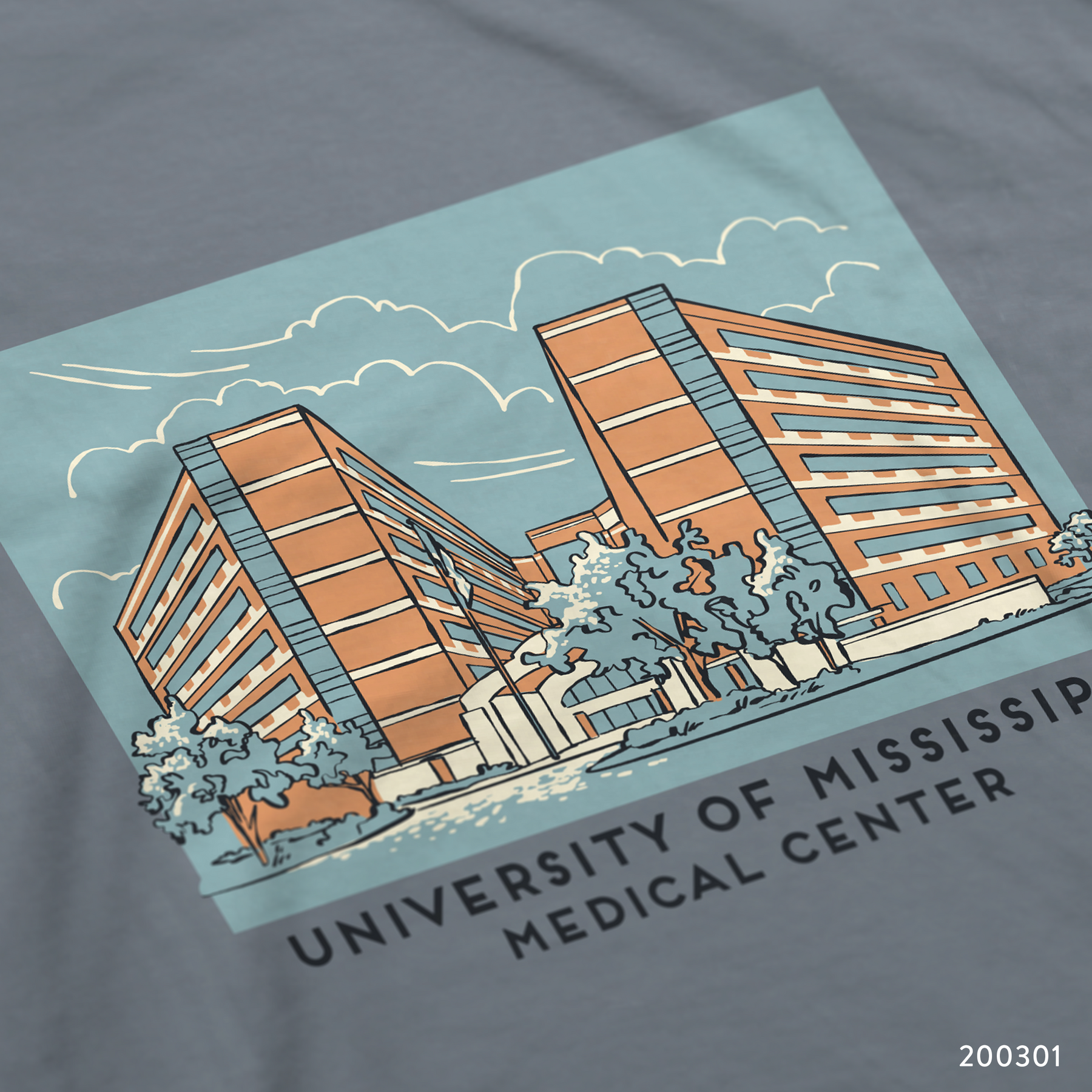 University of Mississippi Medical Center Custom T-Shirt Design