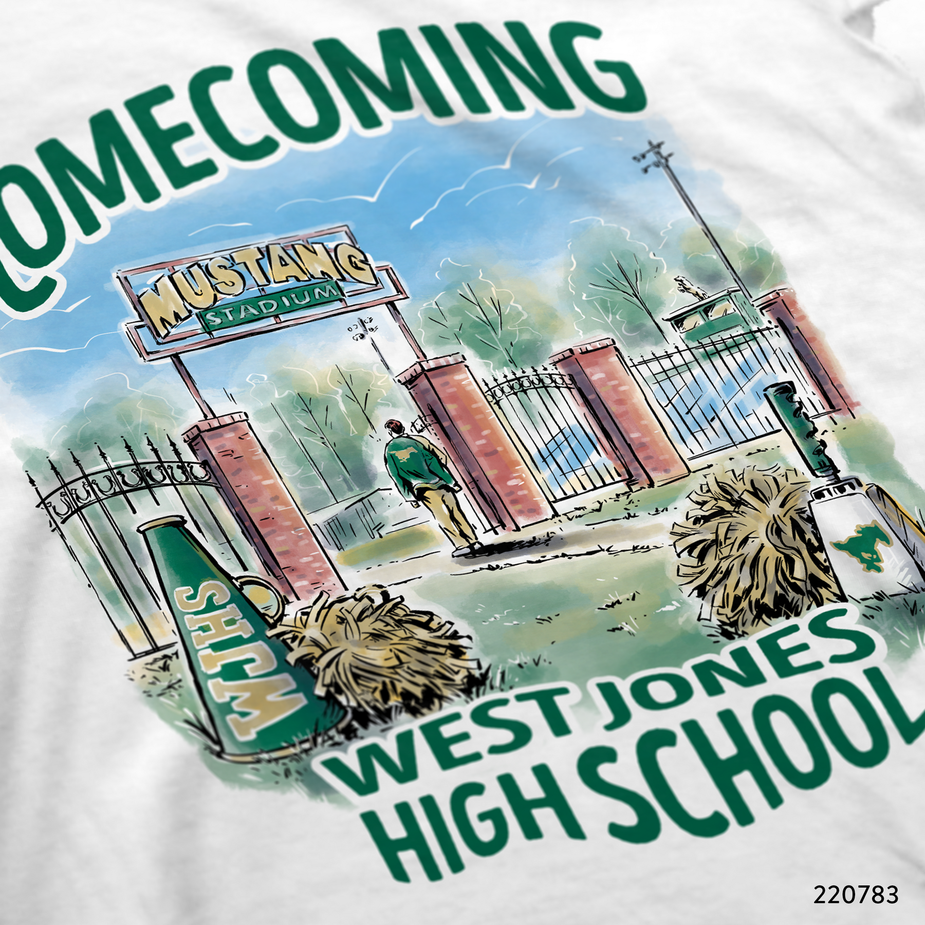 West Jones High School Homecoming T-Shirt Design