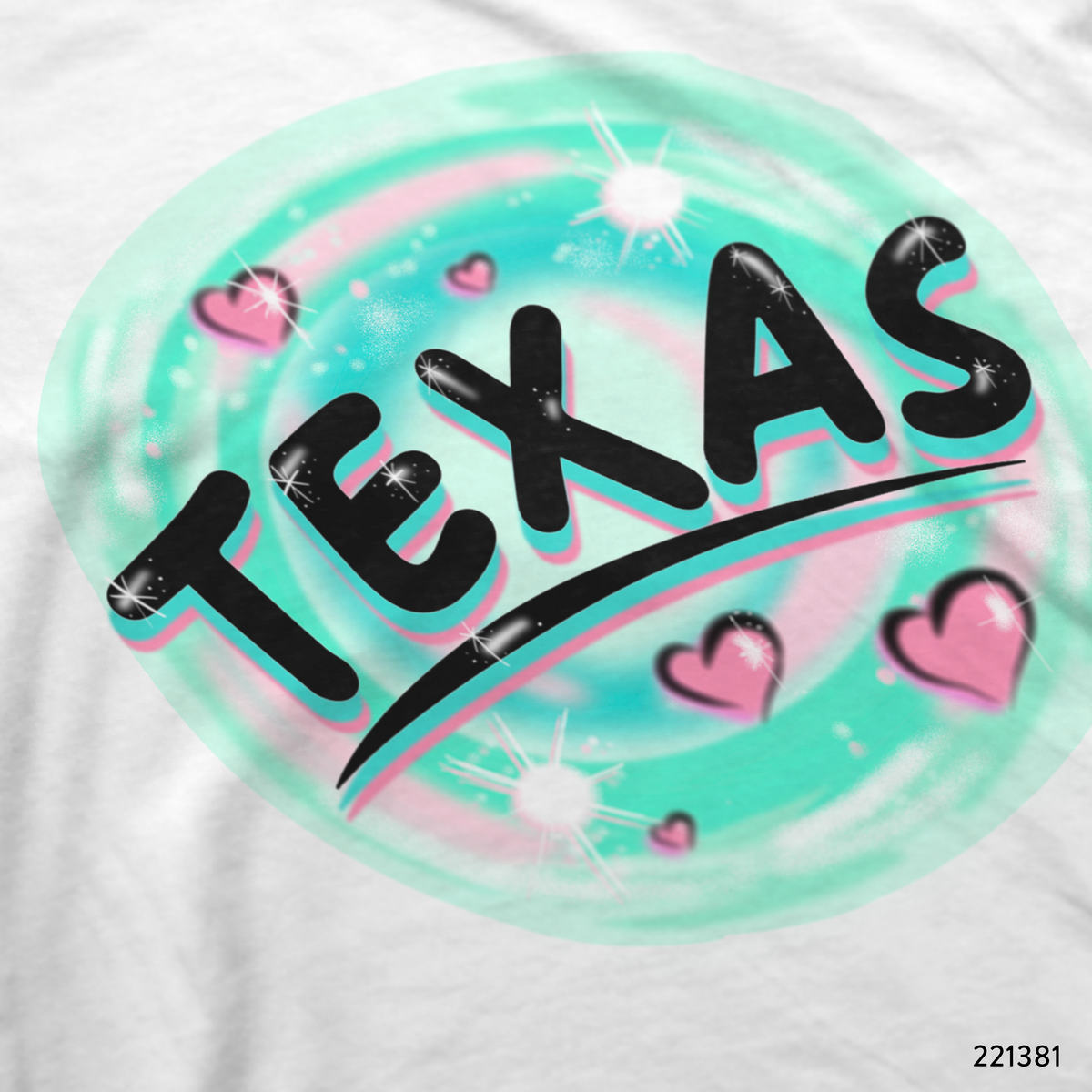 Texas Airbrush  T-Shirt Design