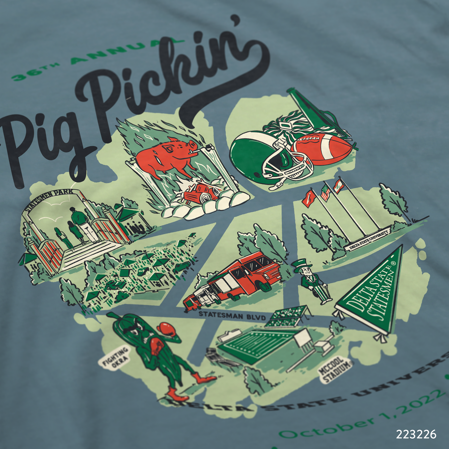 Pi Pickin Delta State University T-Shirt Design