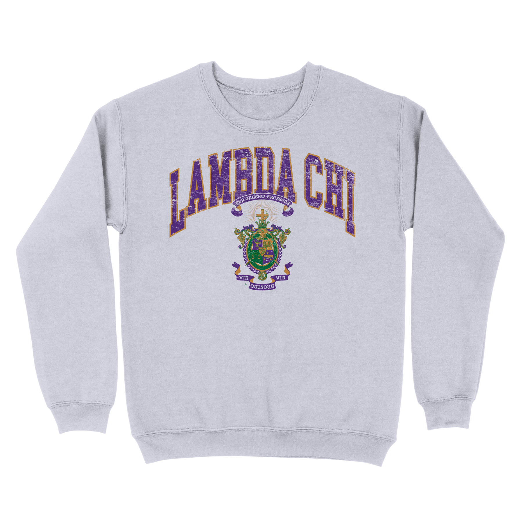 B-Greek -  Vintage Crest Crewneck - Lambda Chi Alpha