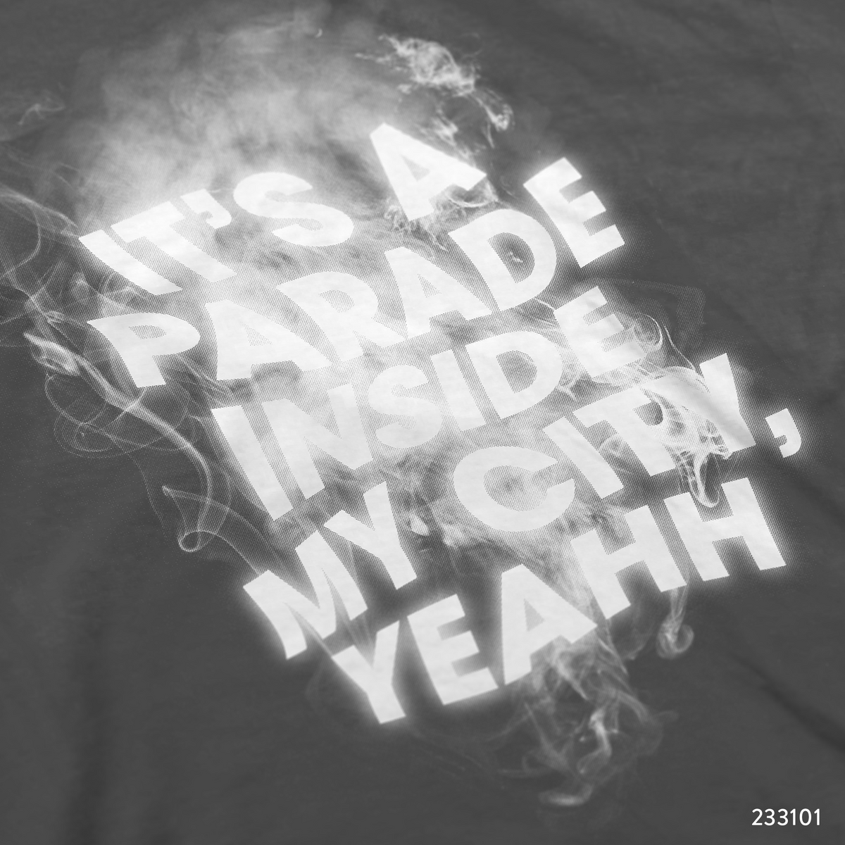 Smoky Text T-Shirt Design