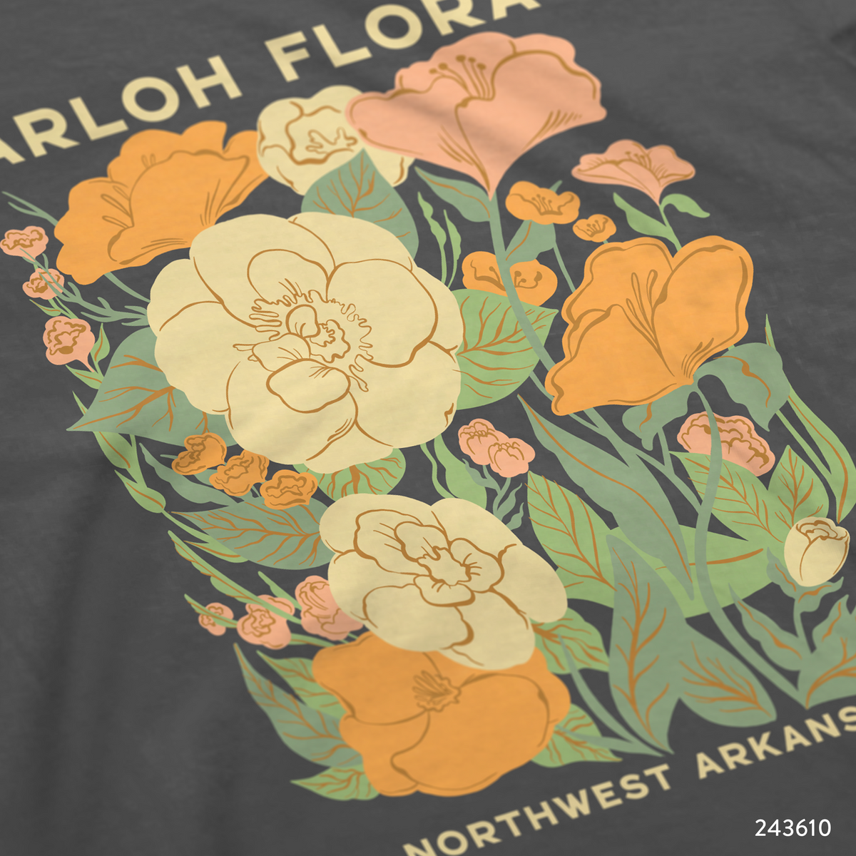 Floral Brand PR Custom T-Shirt Design