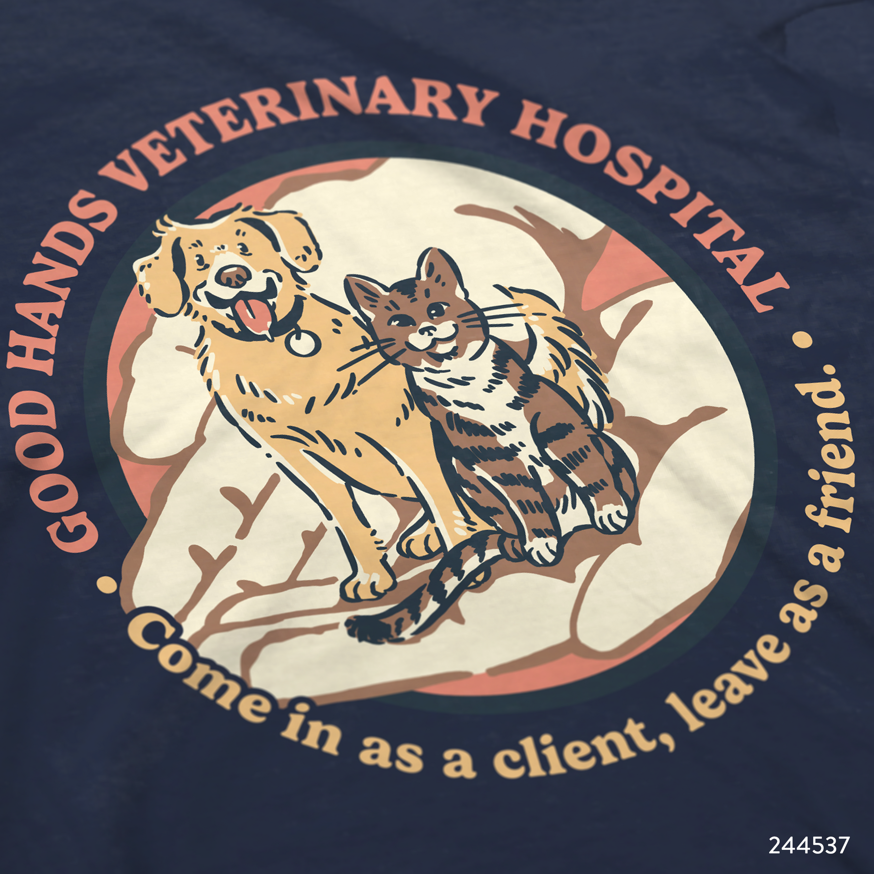 Veterinary Clinic Custom T-Shirt Design