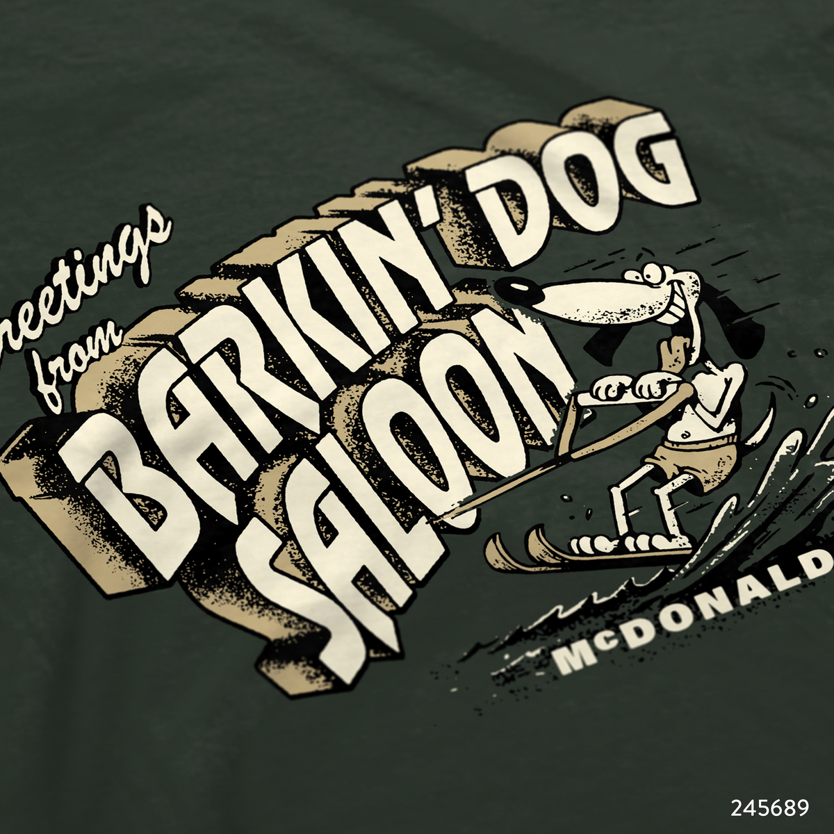 Barking Dog Saloon T-Shirt Design