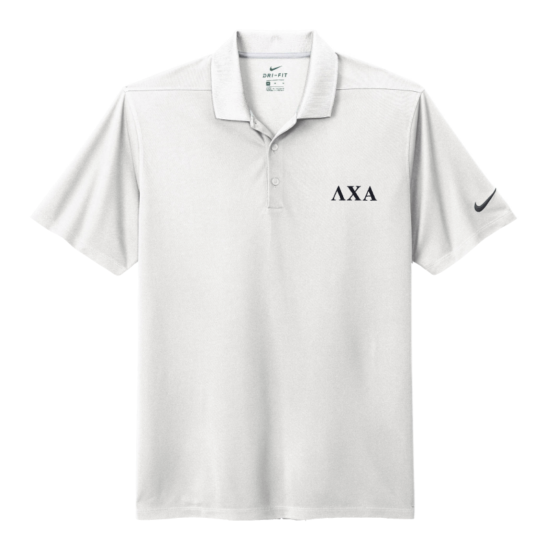 B-Greek - White Nike Polo - Lambda Chi Alpha