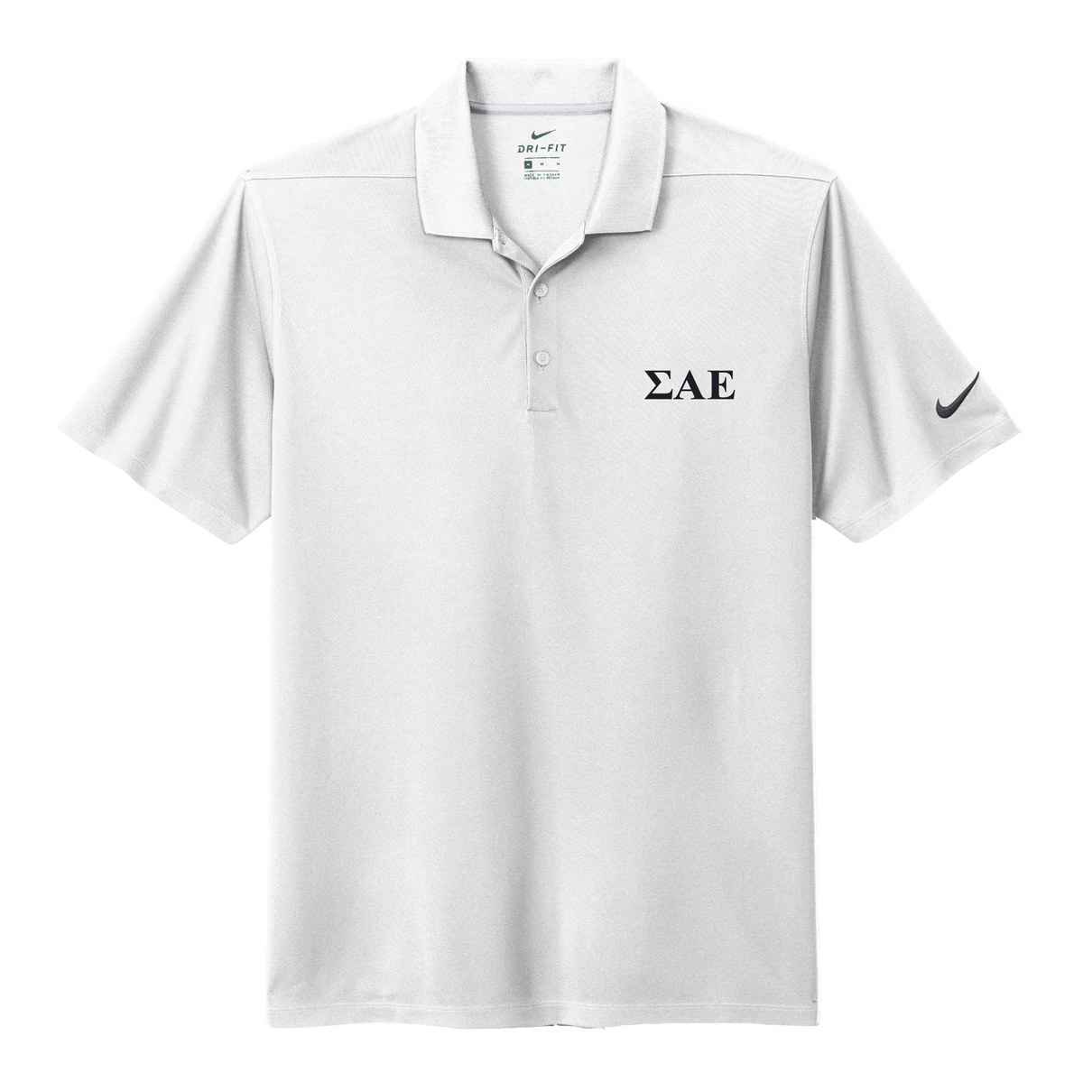 B-Greek - White Nike Polo - Sigma Alpha Epsilon