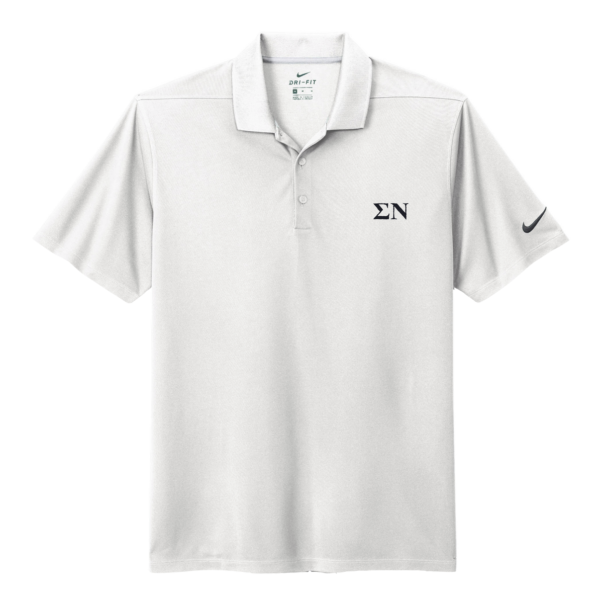 B-Greek - White Nike Polo - Sigma Nu