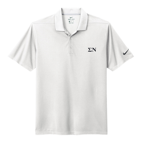 B-Greek - White Nike Polo - Sigma Nu