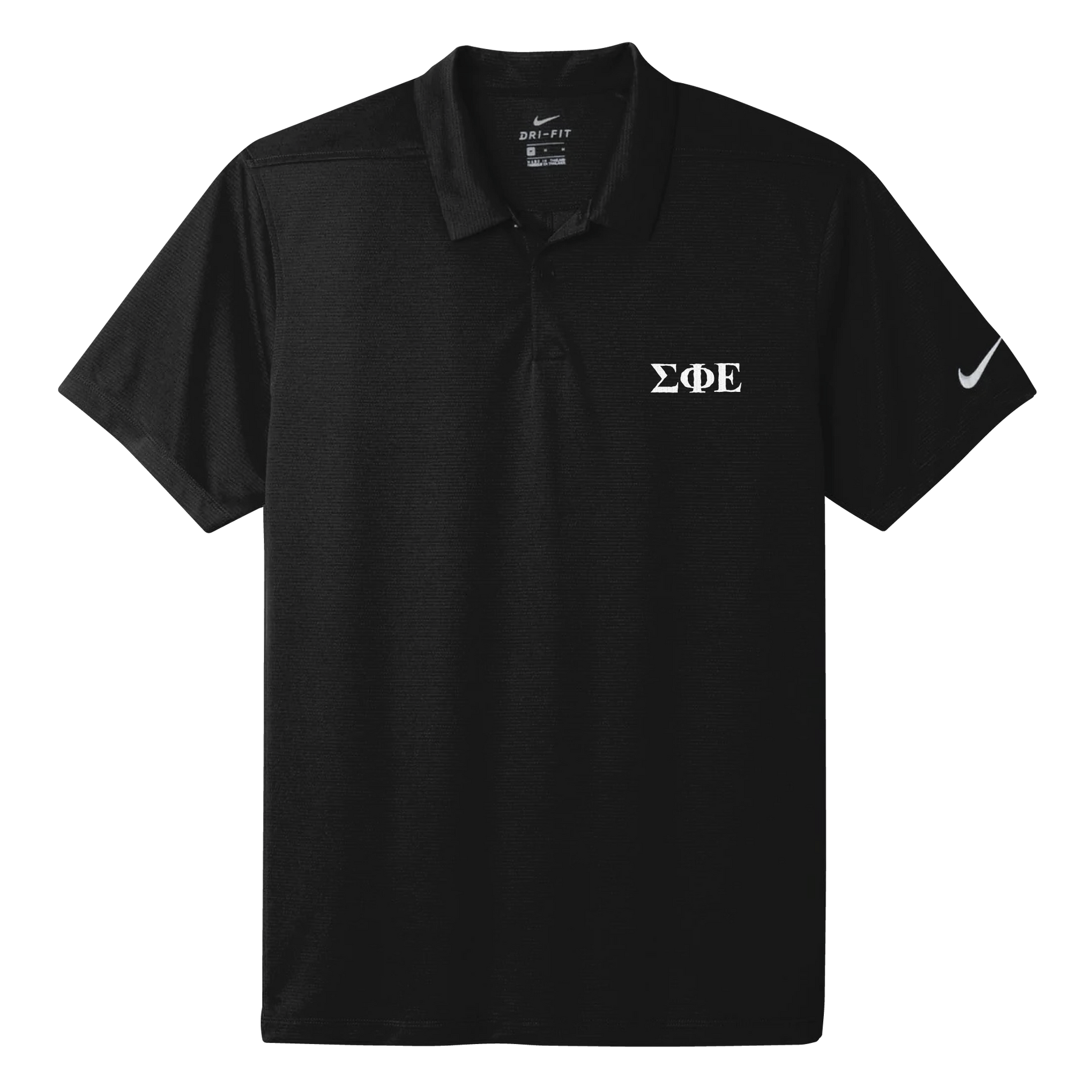 B-Greek - Black Nike Polo - Sigma Phi Epsilon