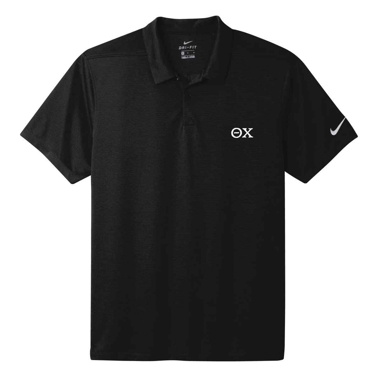 B-Greek - Black Nike Polo - Theta Chi