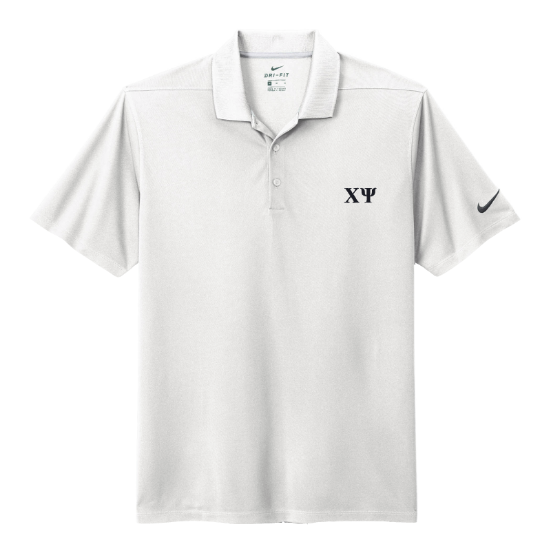 B-Greek - White Nike Polo - Chi Psi