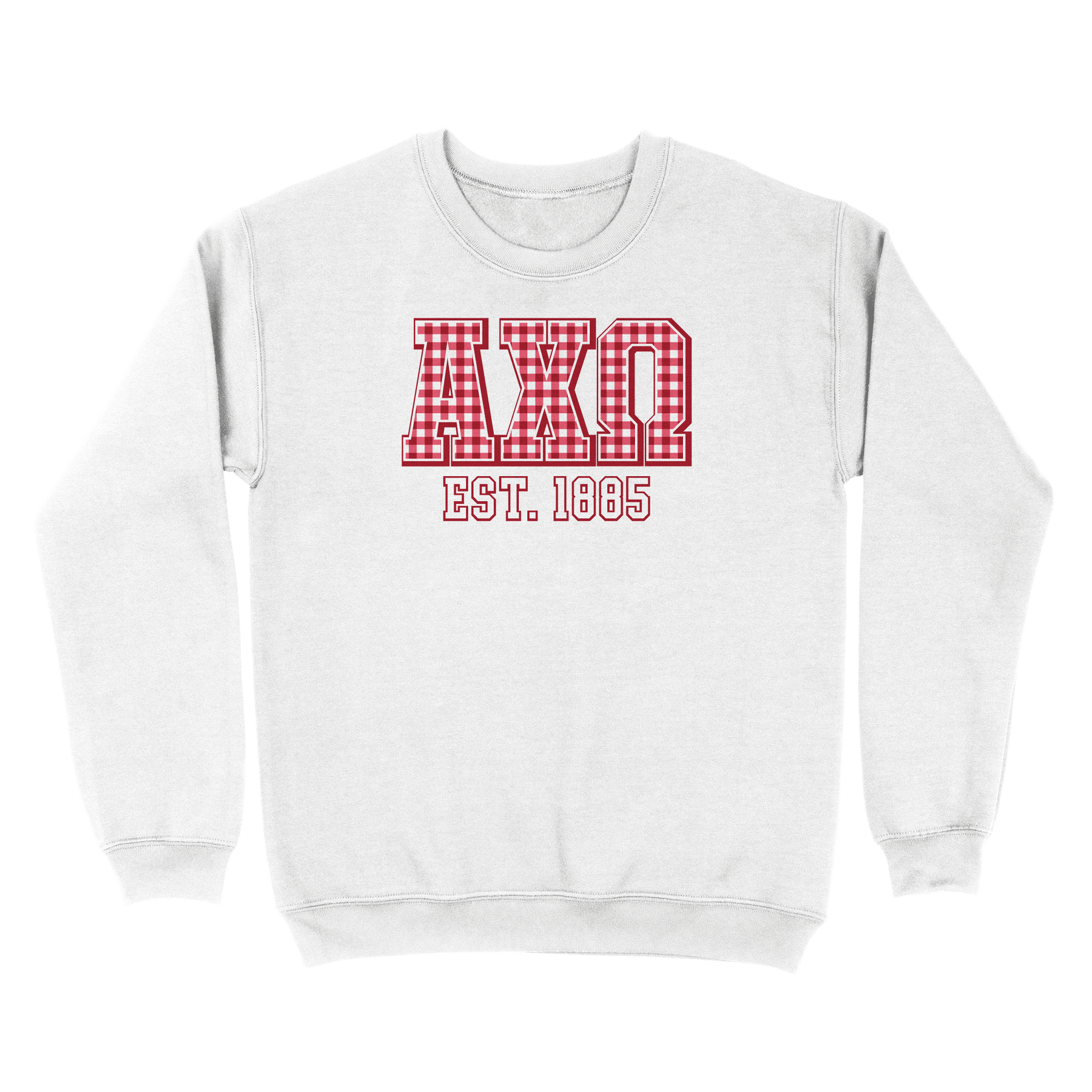 B-Greek - Gingham PR Sweatshirt - Alpha Chi Omega