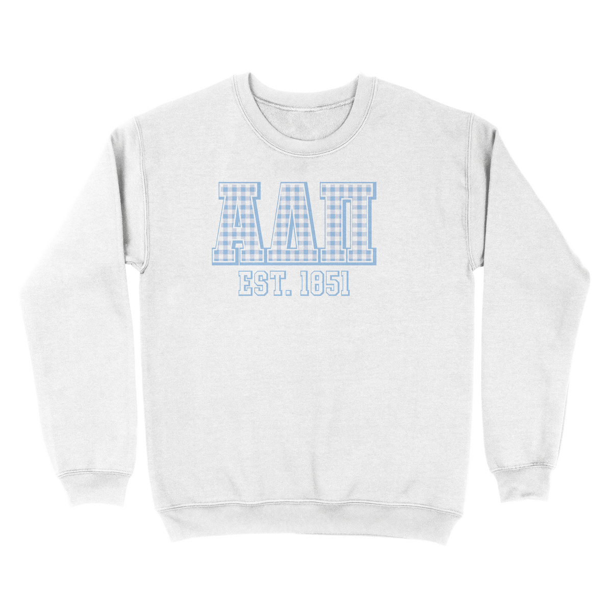 B-Greek - Gingham PR Sweatshirt - Alpha Delta Pi