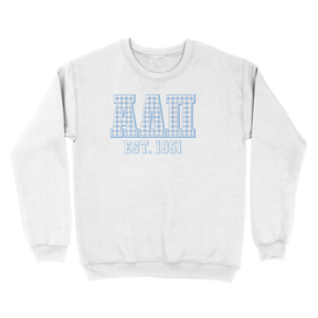 B-Greek - Gingham PR Sweatshirt - Alpha Delta Pi