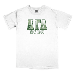 B-Greek - Gingham PR  T-Shirt - Alpha Gamma Delta