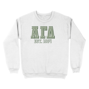 B-Greek - Gingham PR Sweatshirt - Alpha Gamma Delta