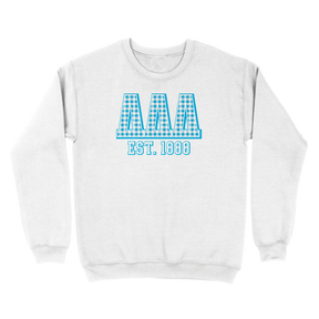 B-Greek - Gingham PR Sweatshirt - Delta Delta Delta