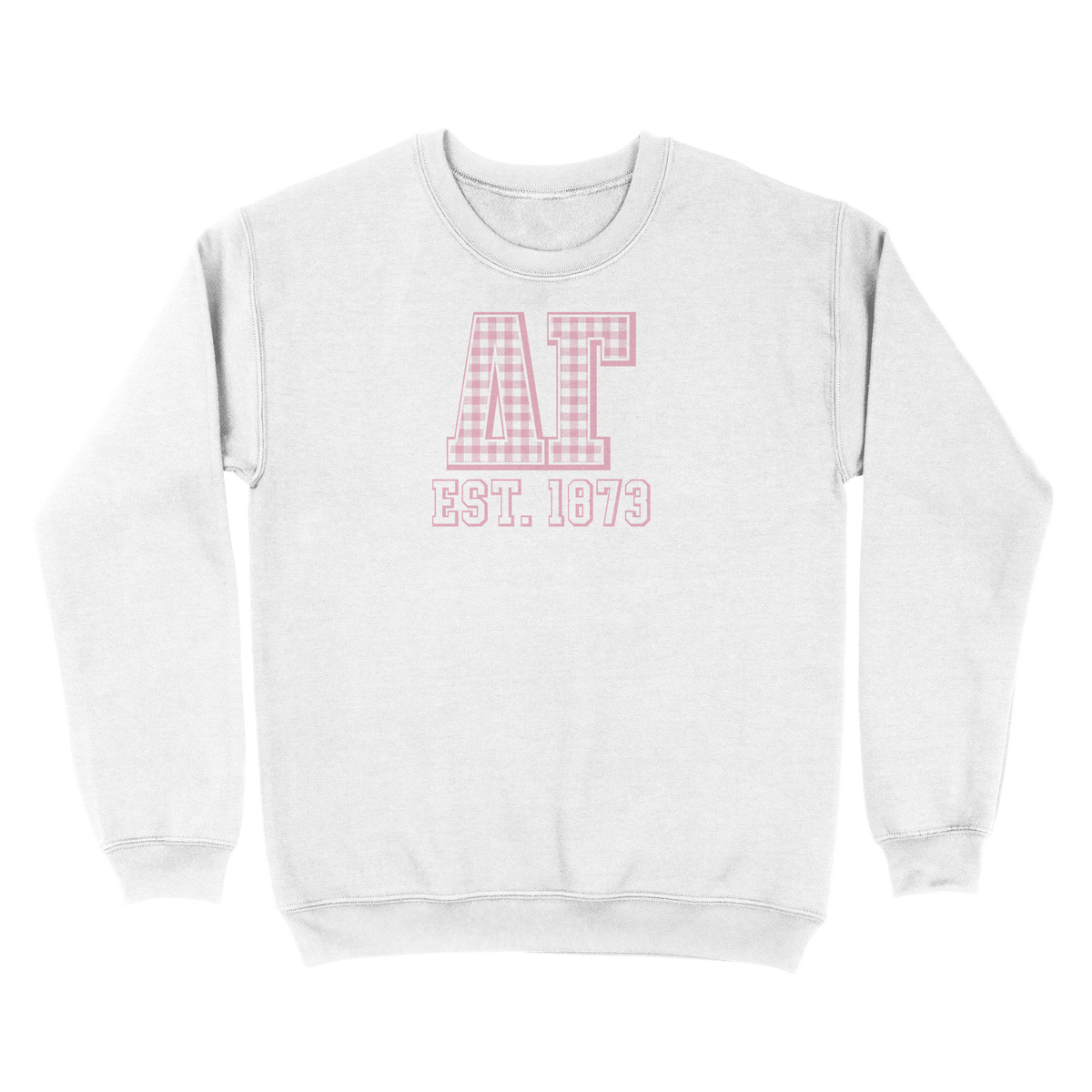 B-Greek - Gingham PR Sweatshirt - Delta Gamma