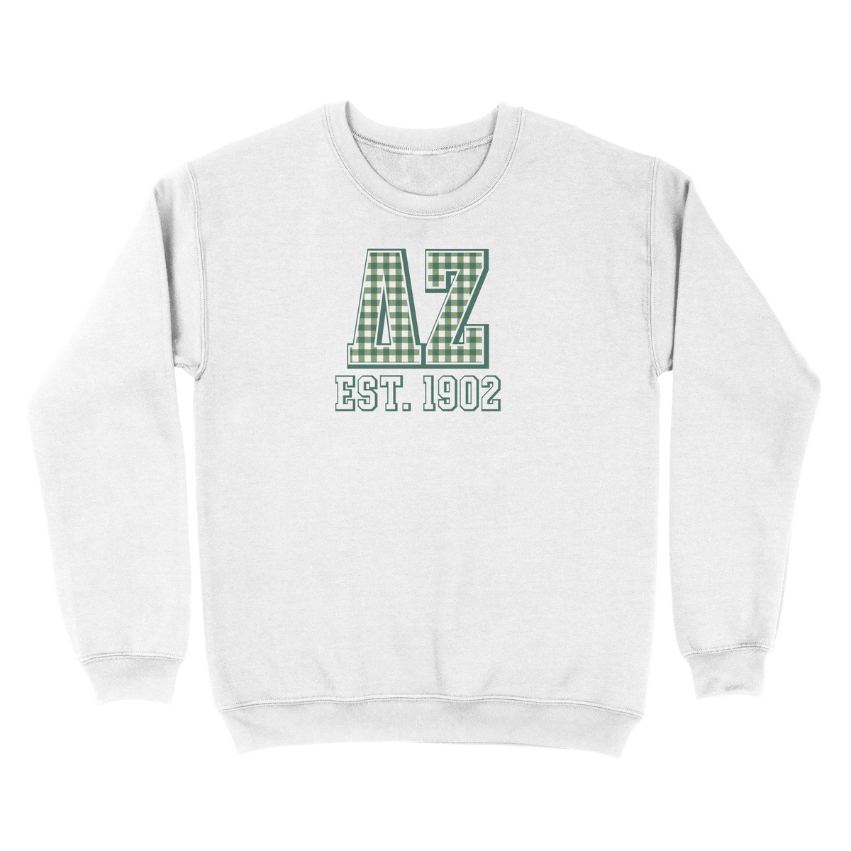 B-Greek - Gingham PR Sweatshirt  - Delta Zeta