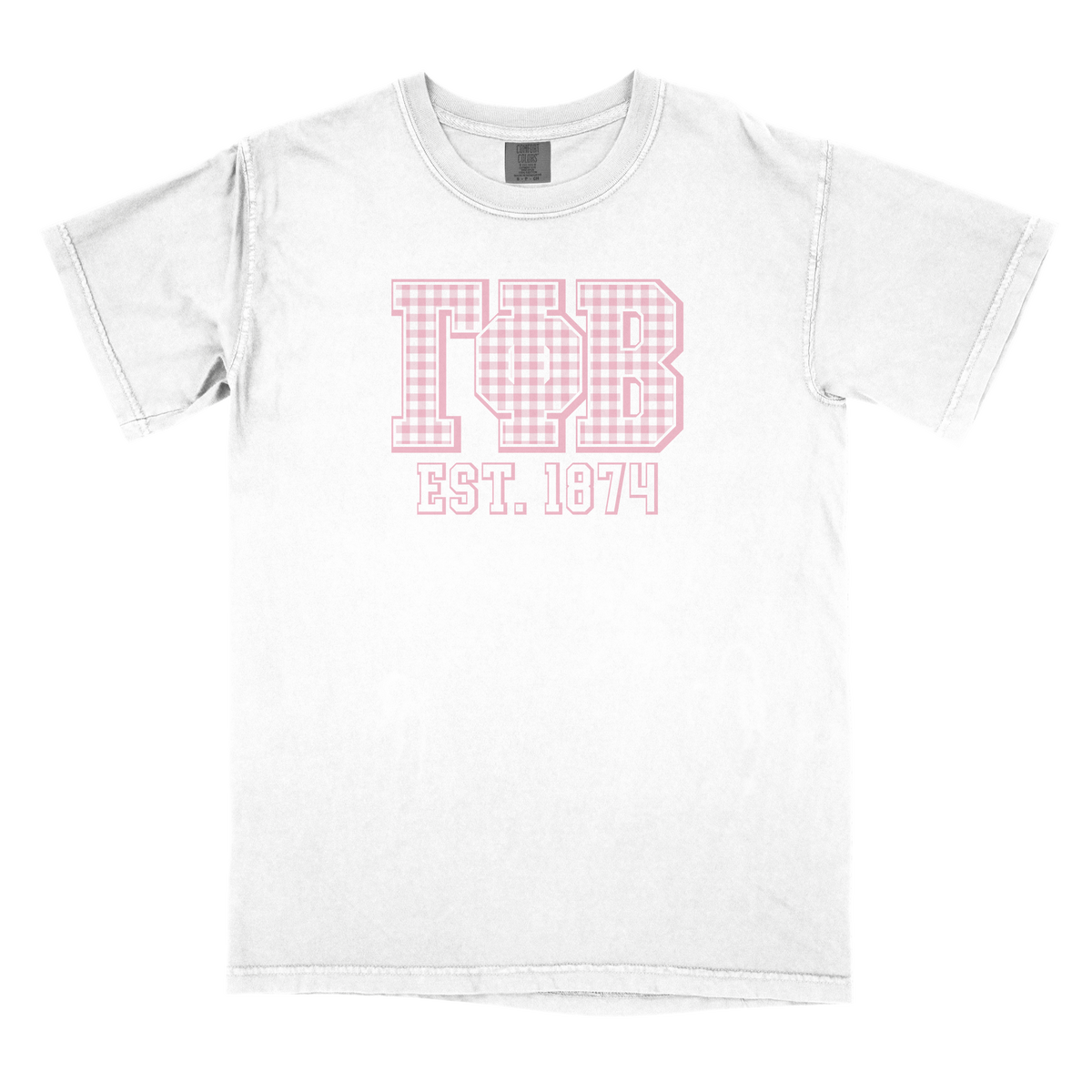 B-Greek - Gingham PR T-Shirt - Gamma Phi Beta