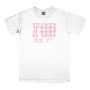 B-Greek - Gingham PR T-Shirt - Gamma Phi Beta