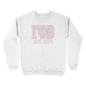 B-Greek - Gingham PR Sweatshirt  - Gamma Phi Beta