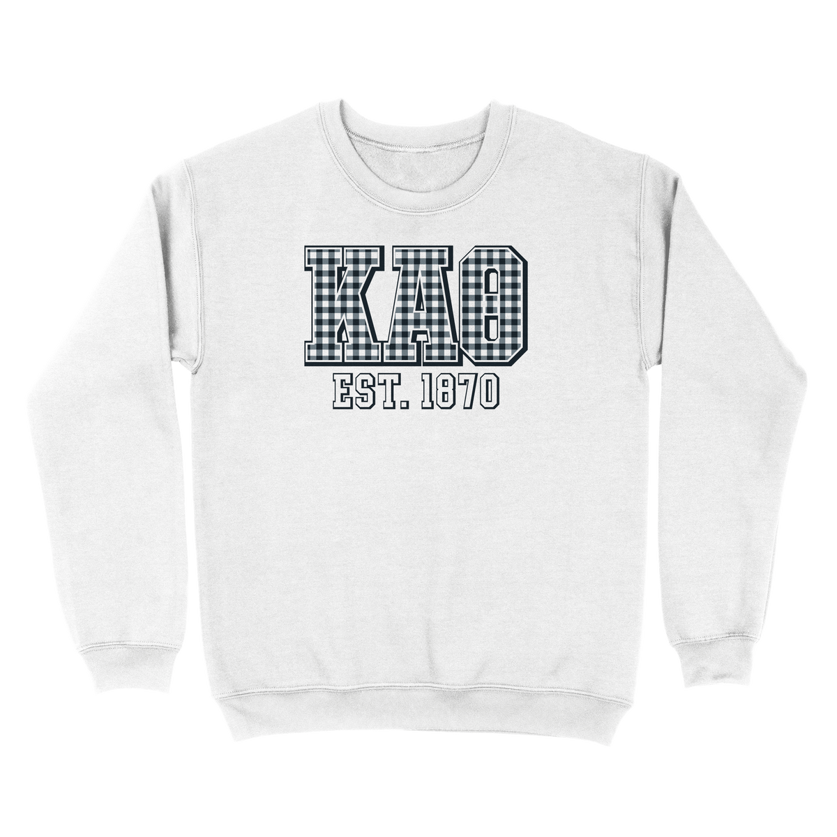 B-Greek - Gingham PR Sweatshirt - Kappa Alpha Theta