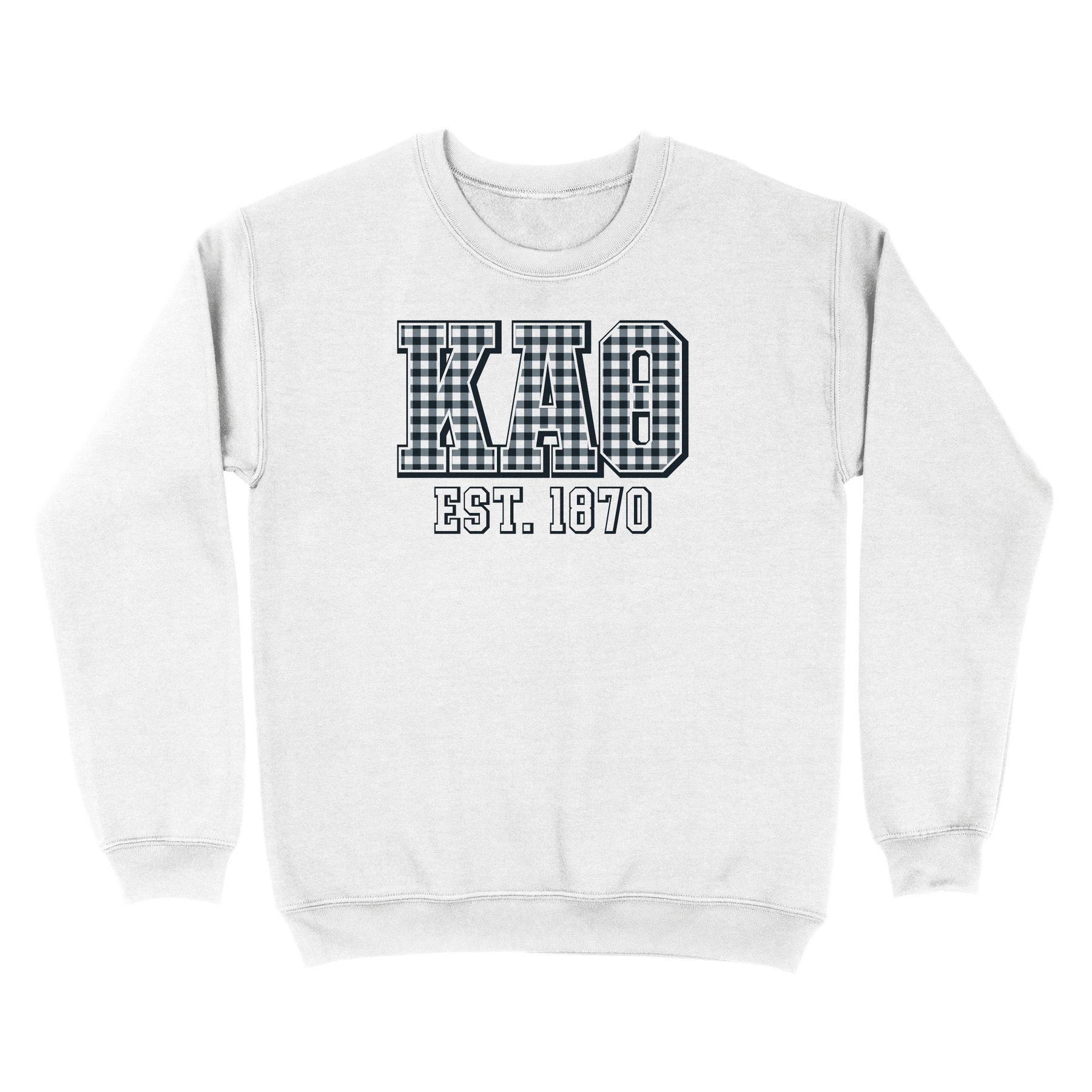 B-Greek - Gingham PR Sweatshirt - Kappa Alpha Theta