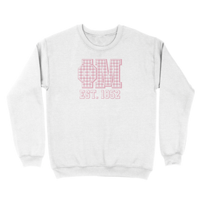 B-Greek - Gingham PR Sweatshirt - Phi Mu