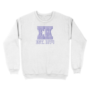 B-Greek - Gingham PR Sweatshirt - Sigma Kappa