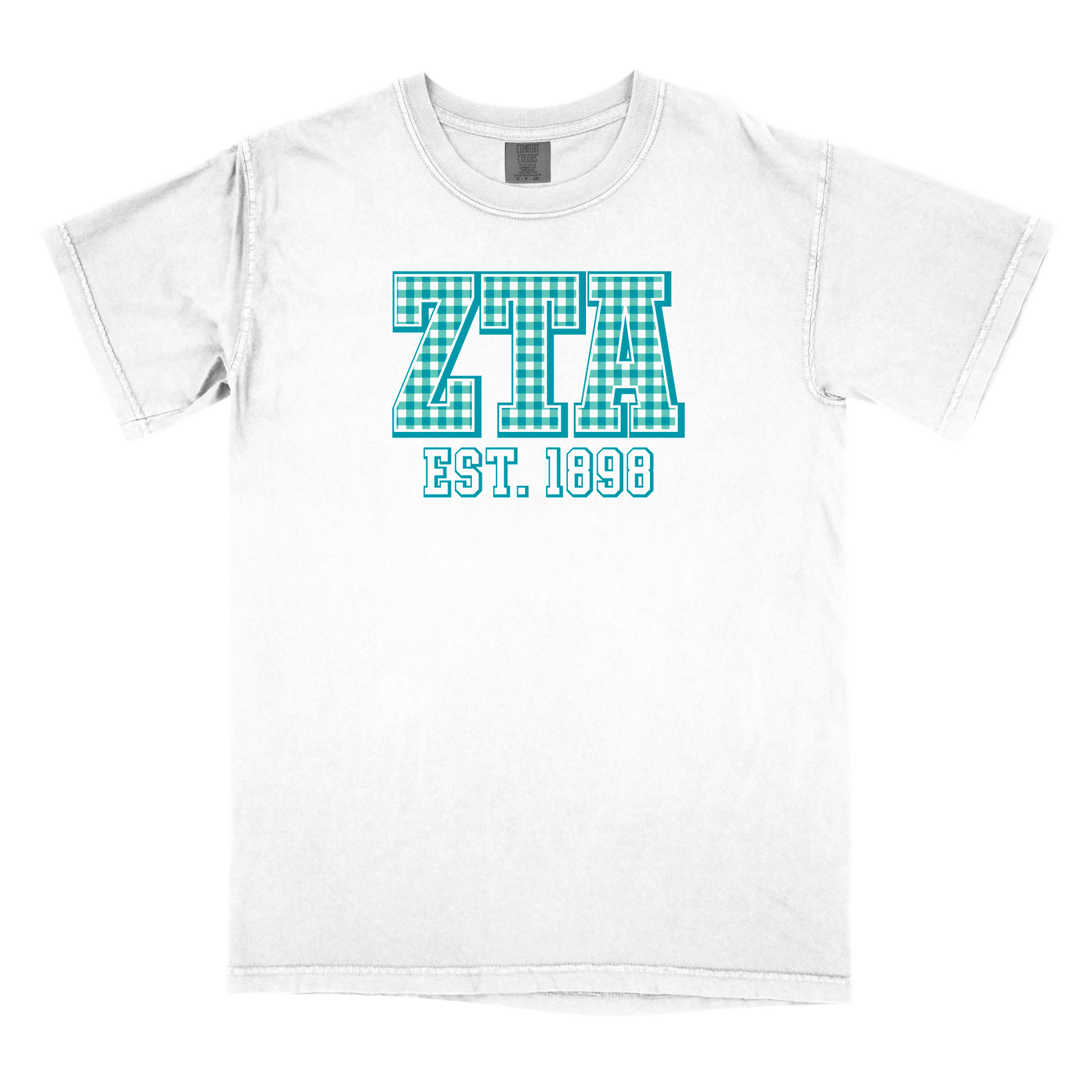 B-Greek - Gingham PR T-Shirt - Zeta Tau Alpha