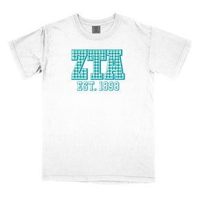 B-Greek - Gingham PR T-Shirt - Zeta Tau Alpha