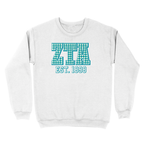 B-Greek - Gingham PR Sweatshirt - Zeta Tau Alpha