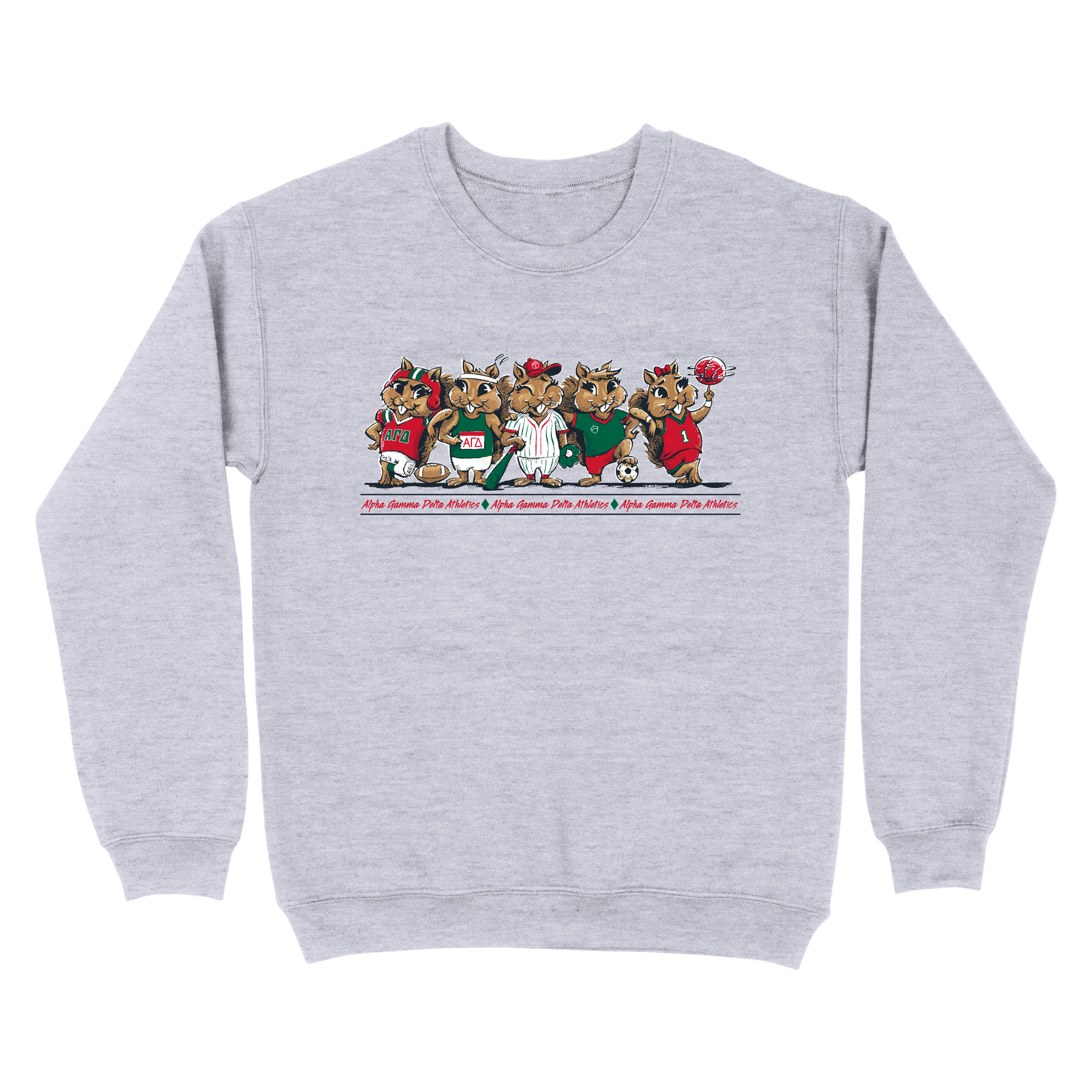 B-Greek - Athletic Club Sweatshirt  - Alpha Gamma Delta