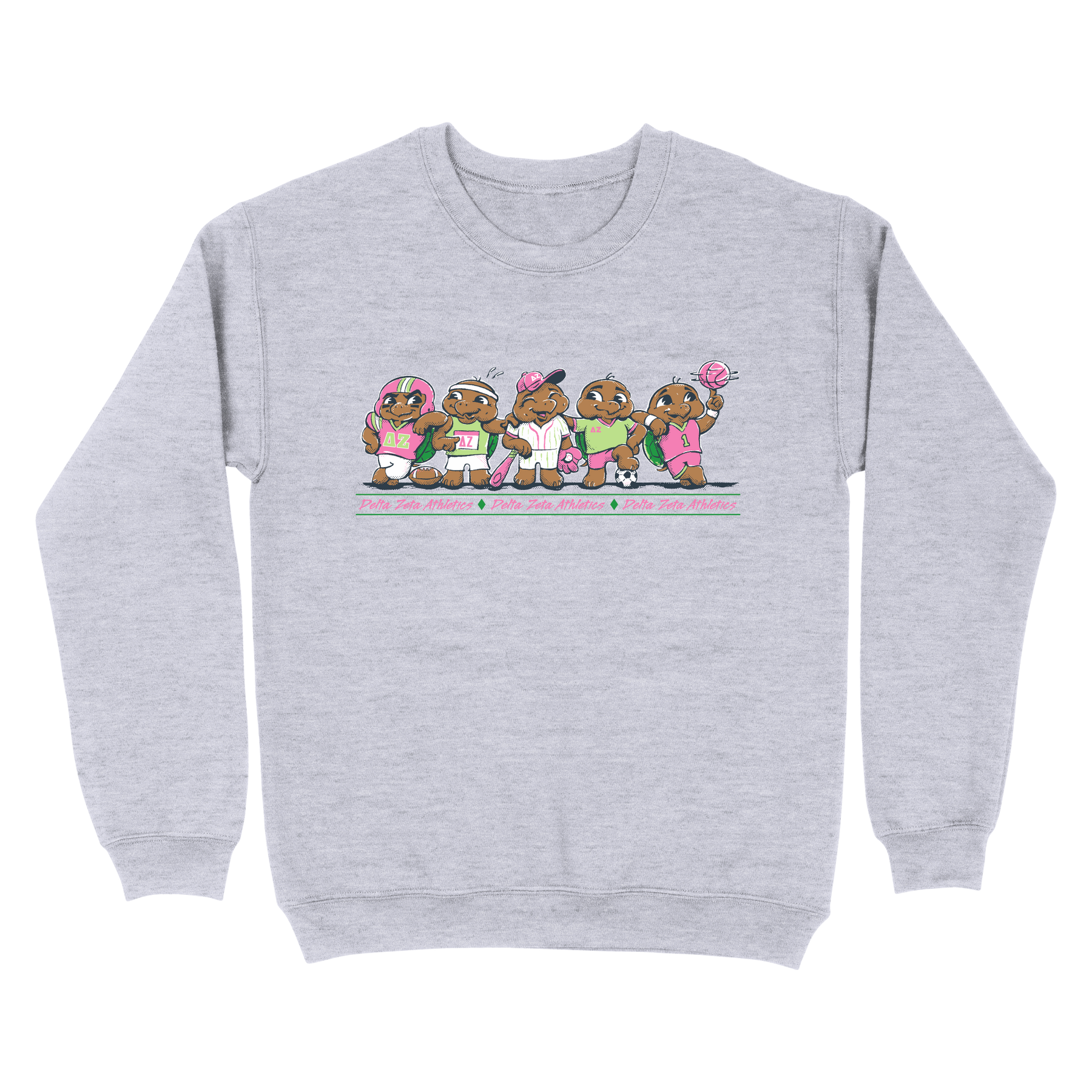 B-Greek - Athletic Club Sweatshirt - Delta Zeta