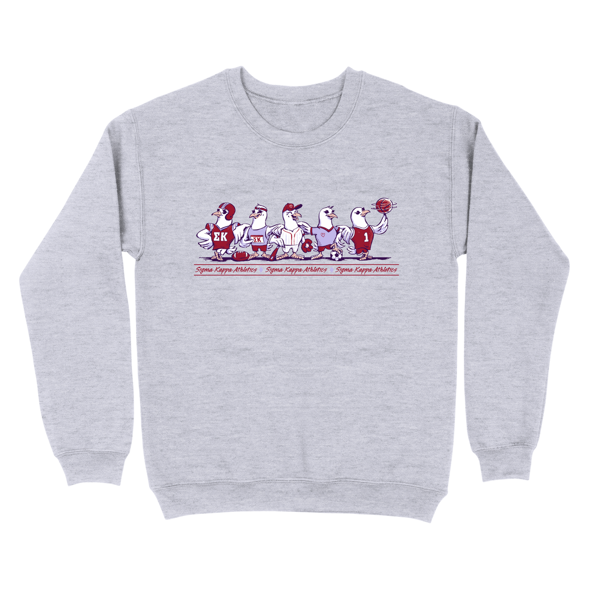 B-Greek - Athletic Club Sweatshirt - Sigma Kappa