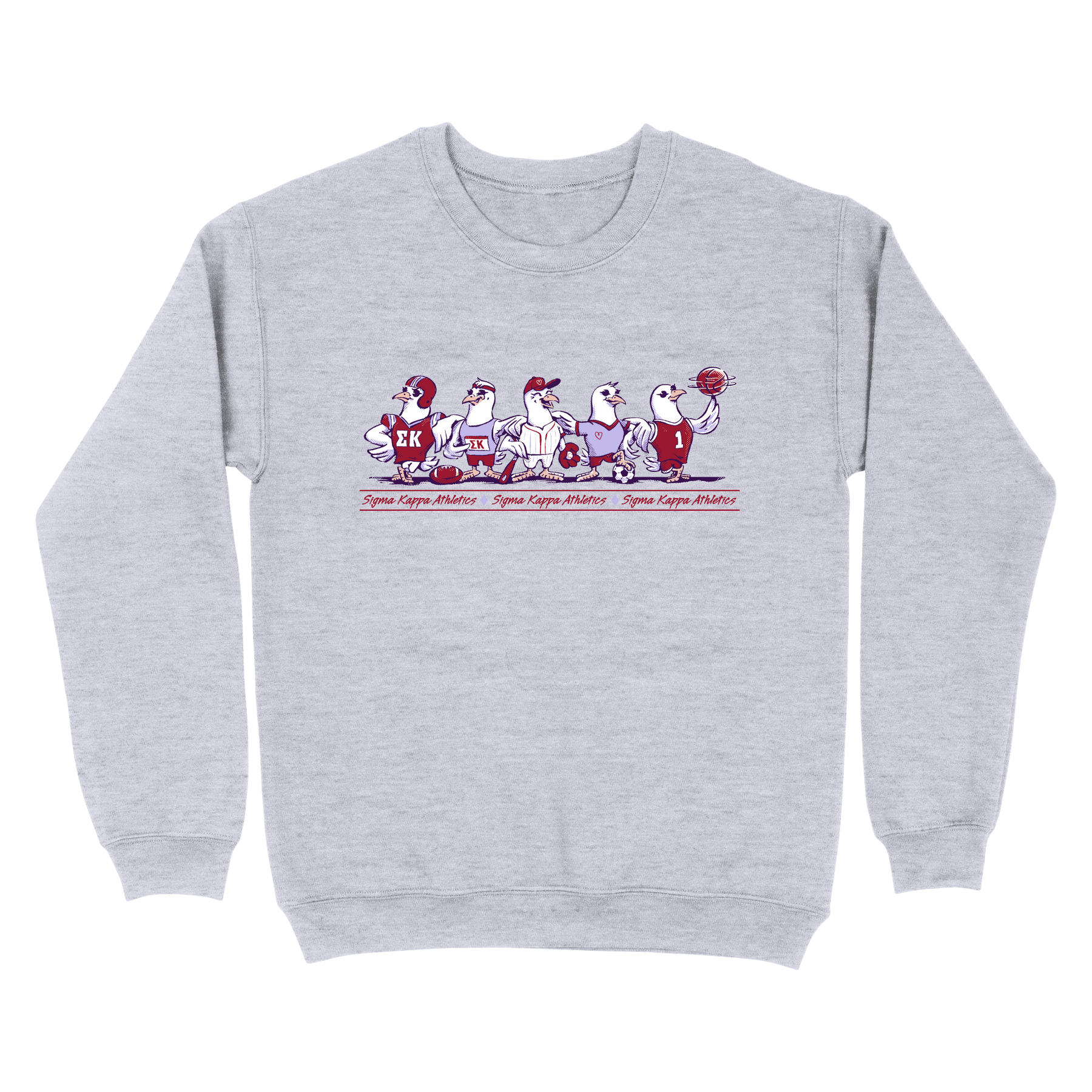 B-Greek - Athletic Club Sweatshirt - Sigma Kappa