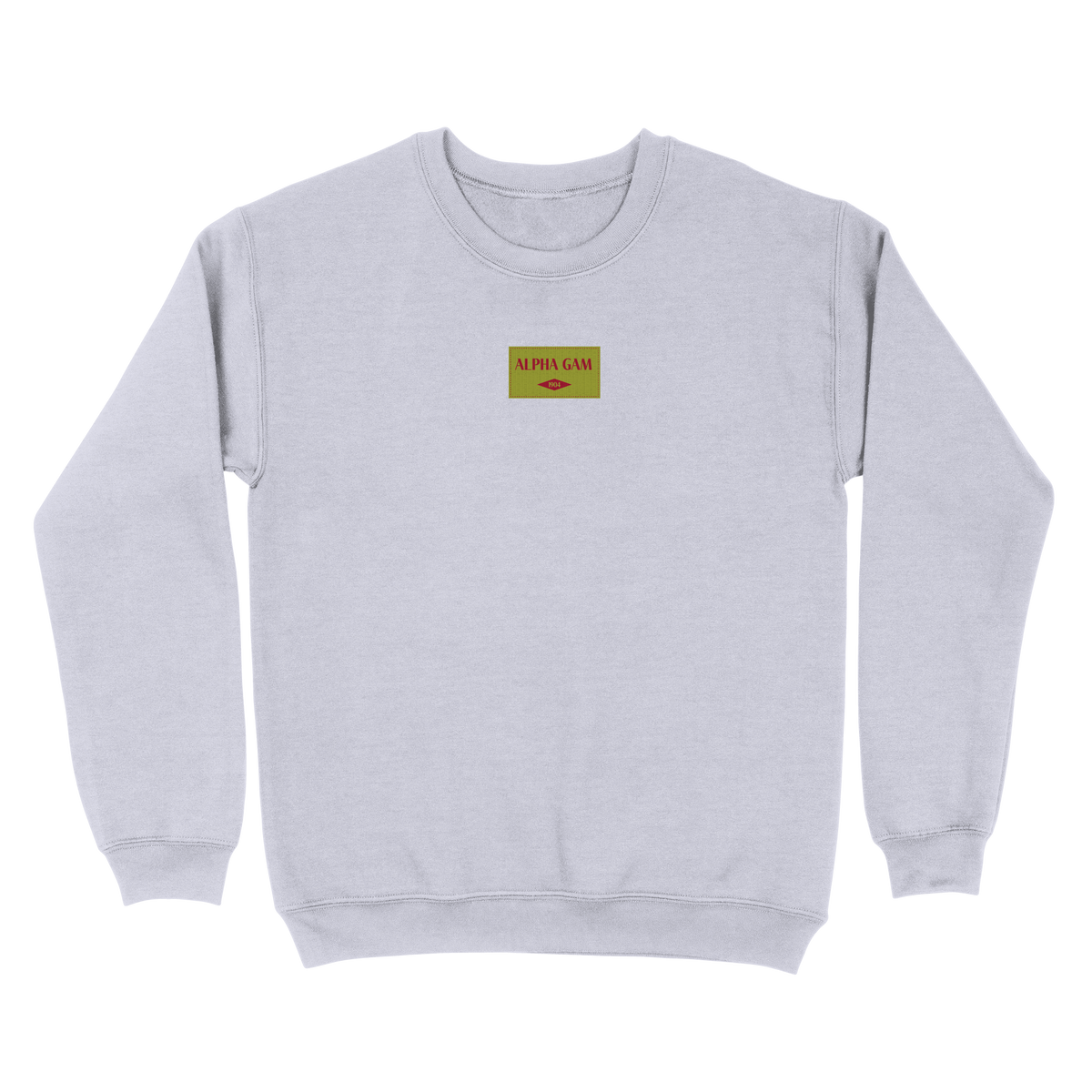 B-Greek - Patch Crewneck - Alpha Gamma Delta