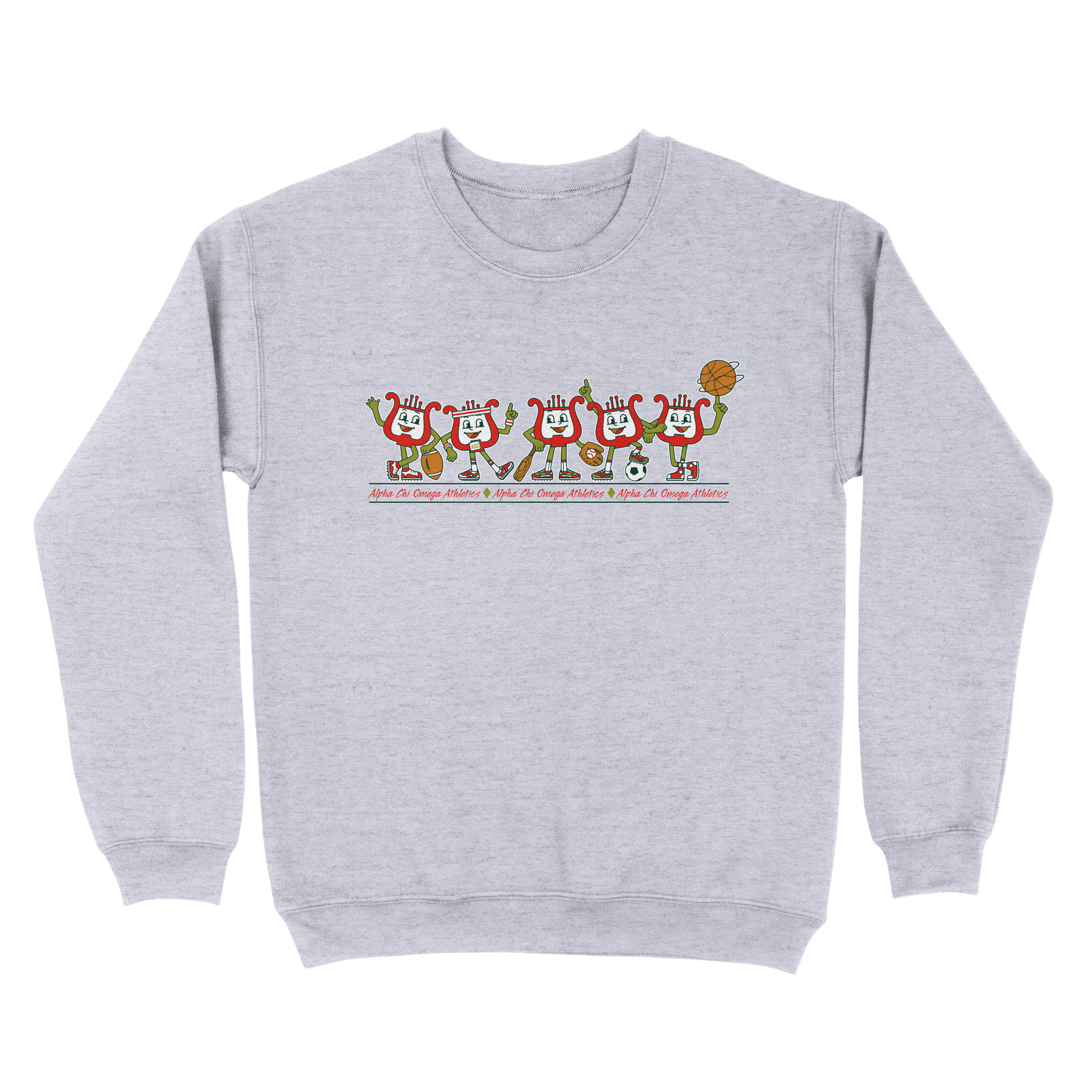 B-Greek - Athletic Club Sweatshirt - Alpha Chi Omega