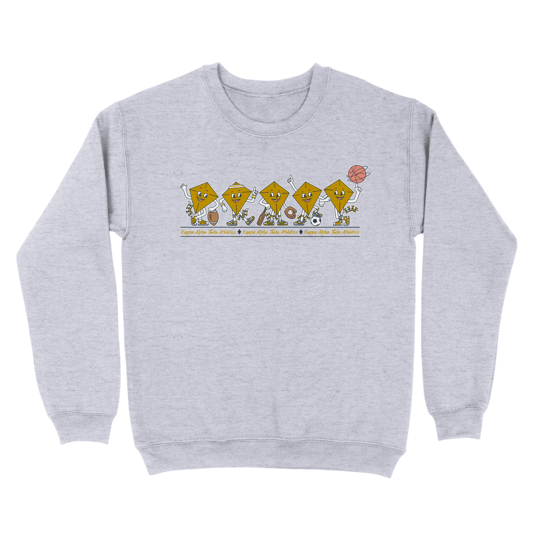 B-Greek - Athletic Club Sweatshirt - Kappa Alpha Theta