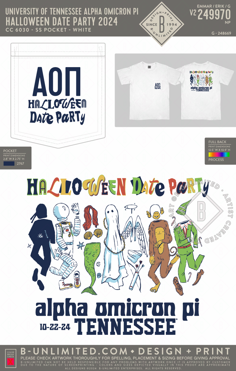 University of Tennessee Alpha Omicron Pi HALLOWEEN DATE PARTY 2024