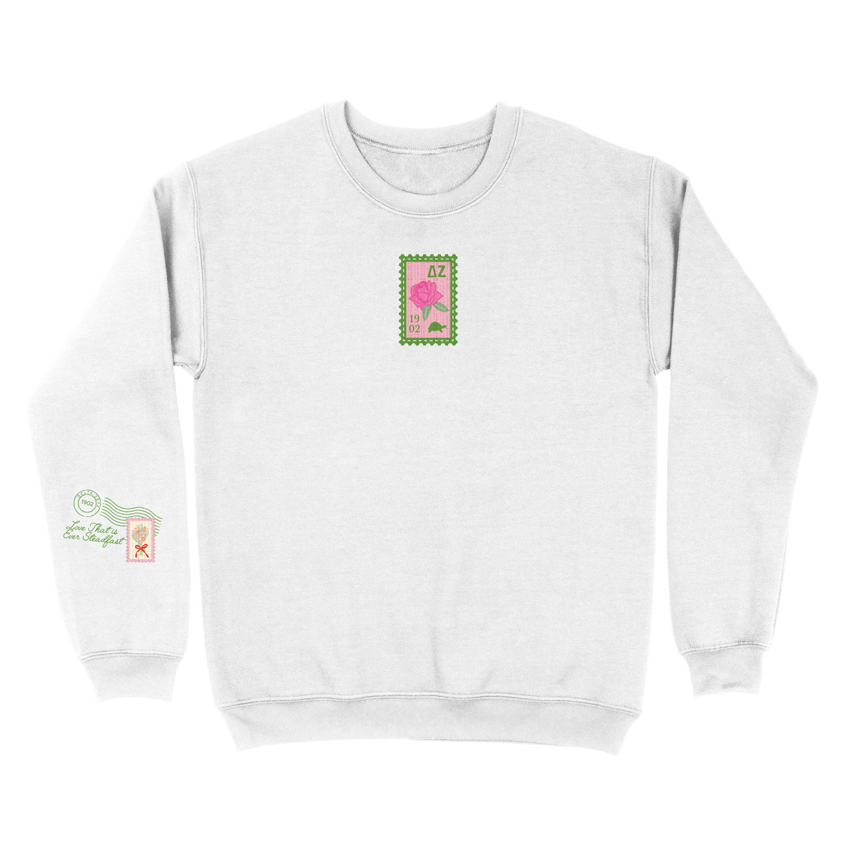 B-Greek - Stamp Crewneck  - Delta Zeta