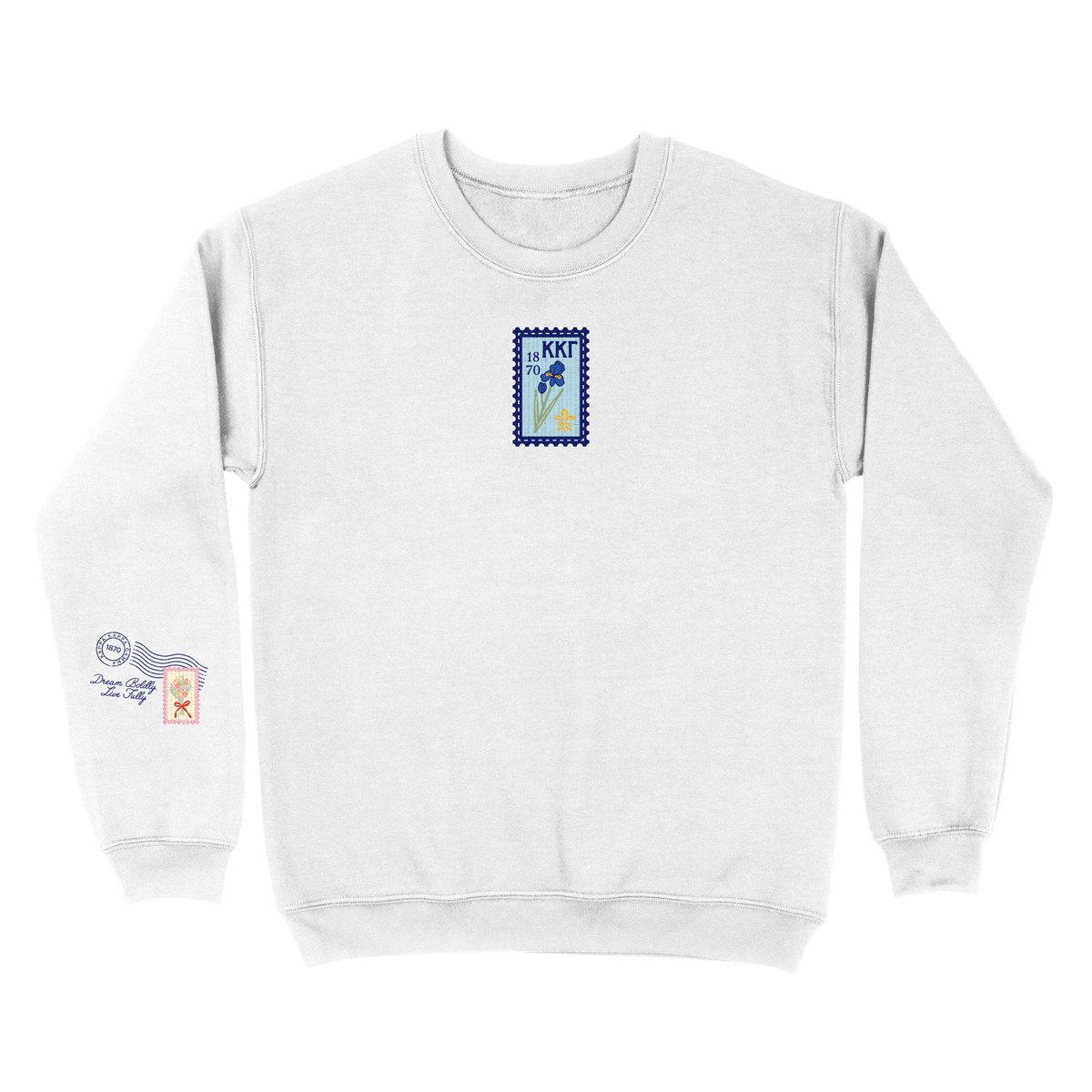 B-Greek - Stamp Crewneck  - Kappa Kappa Gamma