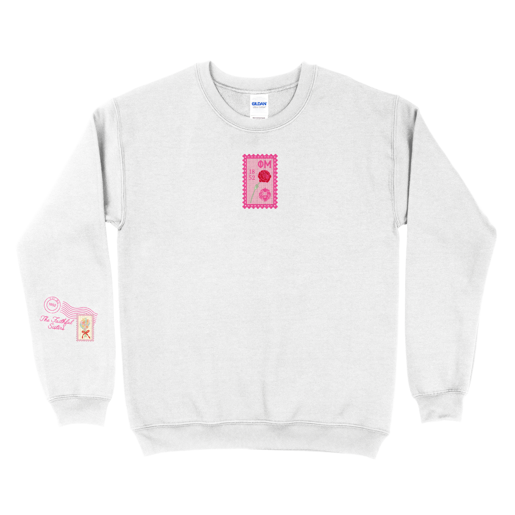 B-Greek - Stamp Crewneck  - Phi Mu