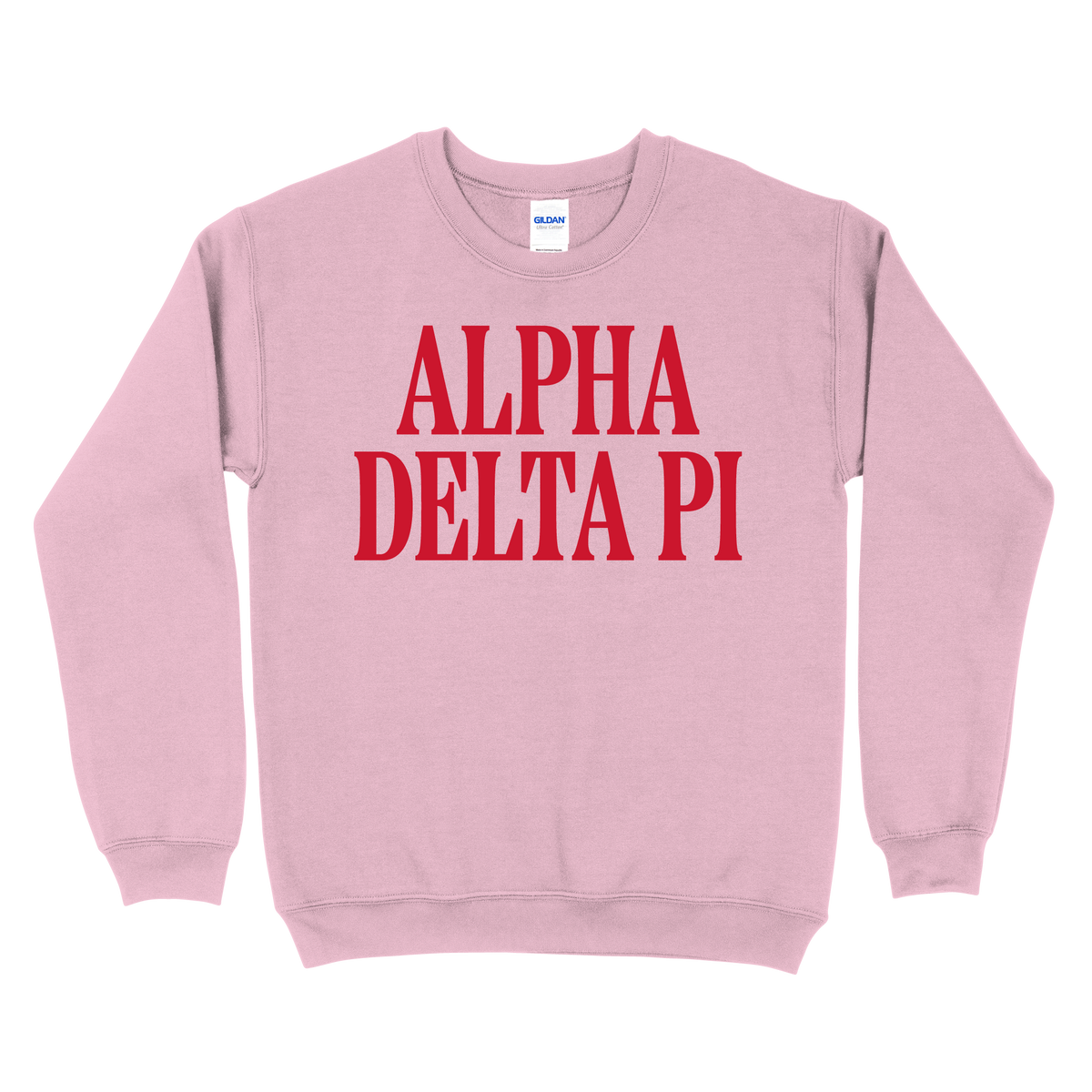 B-Greek - Light Pink Valentine's Crewneck - Alpha Delta Pi