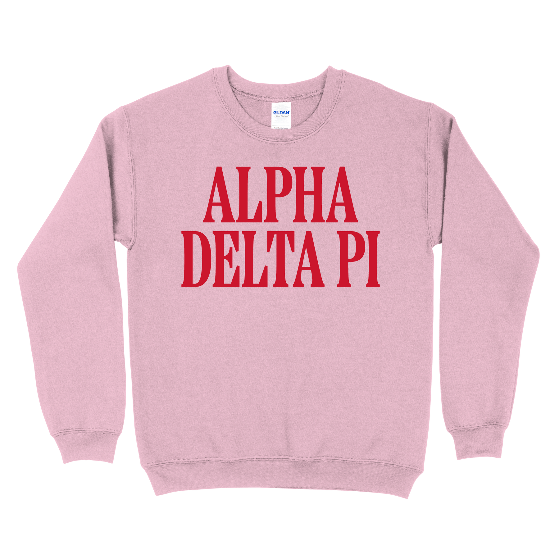 B-Greek - Light Pink Valentine's Crewneck - Alpha Delta Pi